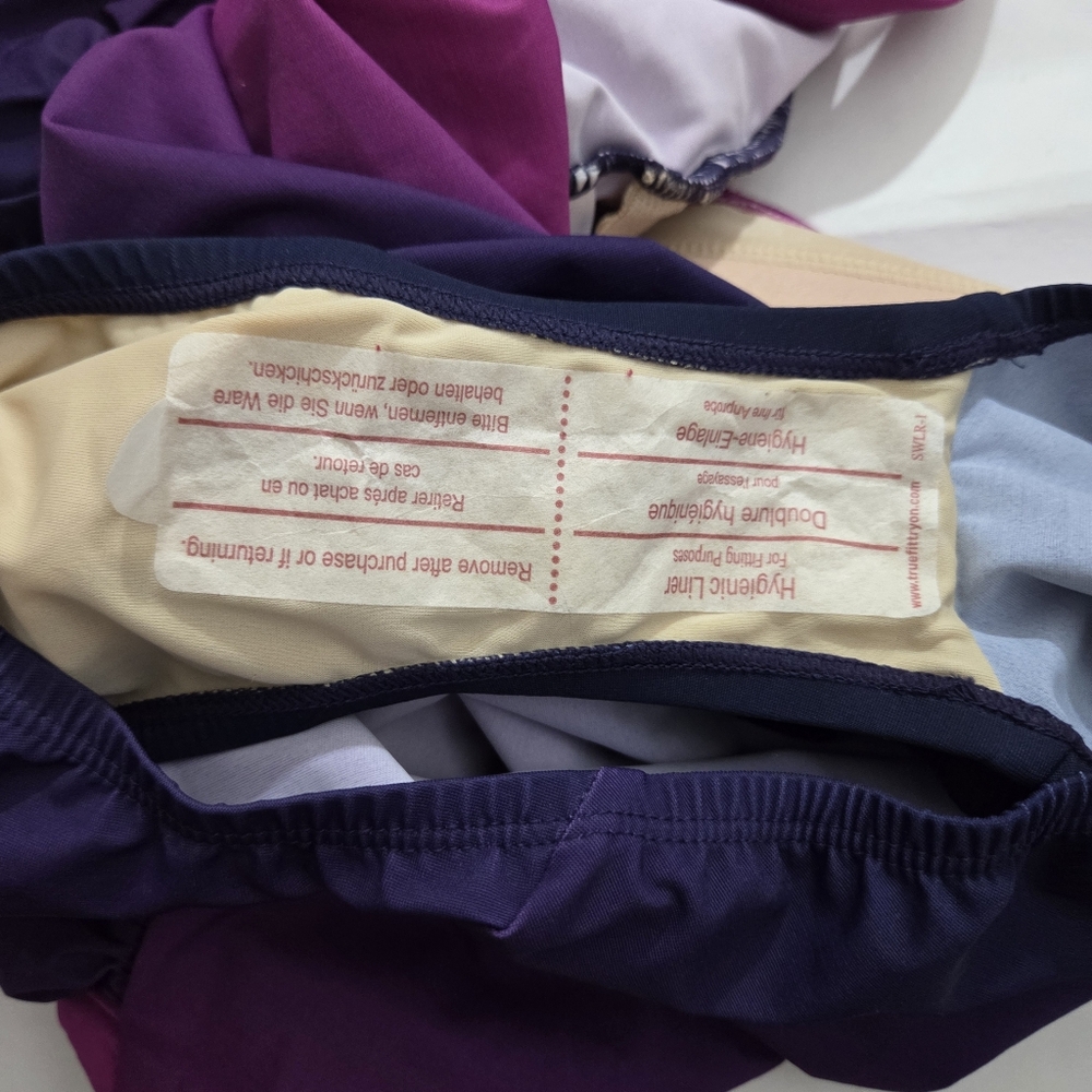 NWT Lands End SlenderSuit Swimsuit One Piece Ombre Purple Size 18W DDD F Shaping - Picture 11 of 11